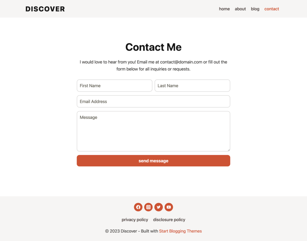 Discover Contact Page 1